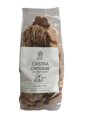 Ciastka owsiane ze złotym lnem